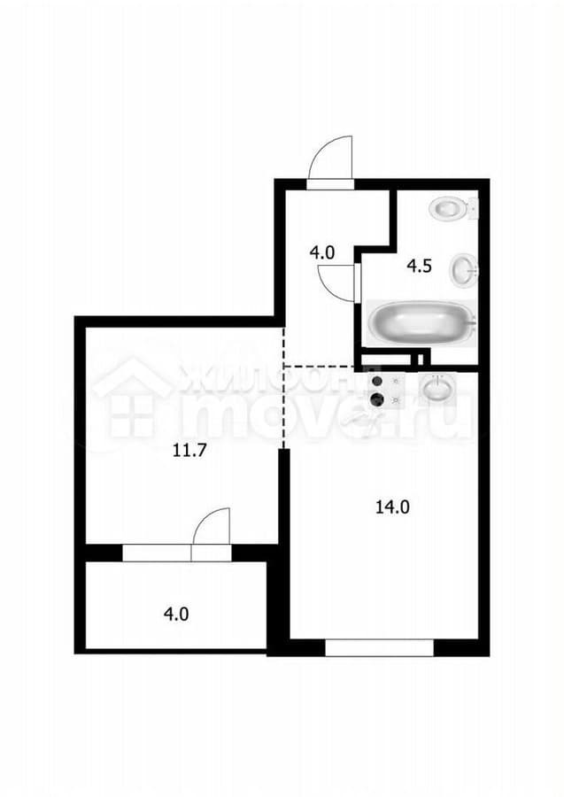 1-комн. квартира, 38 м²