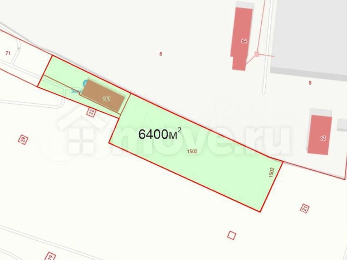 земля промышленного назначения, 0.64 га