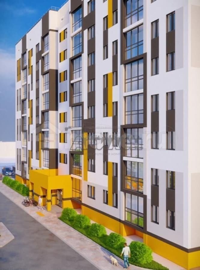 1-комн. квартира, 44.4 м²